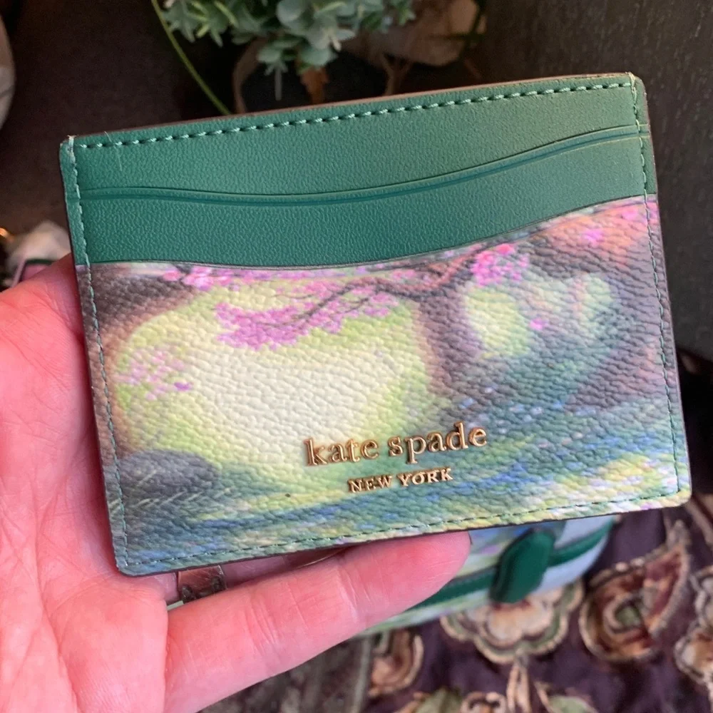 RARE!!Authentic KATE SPADE leather Bambi collection card holder - Picture 2 of 10